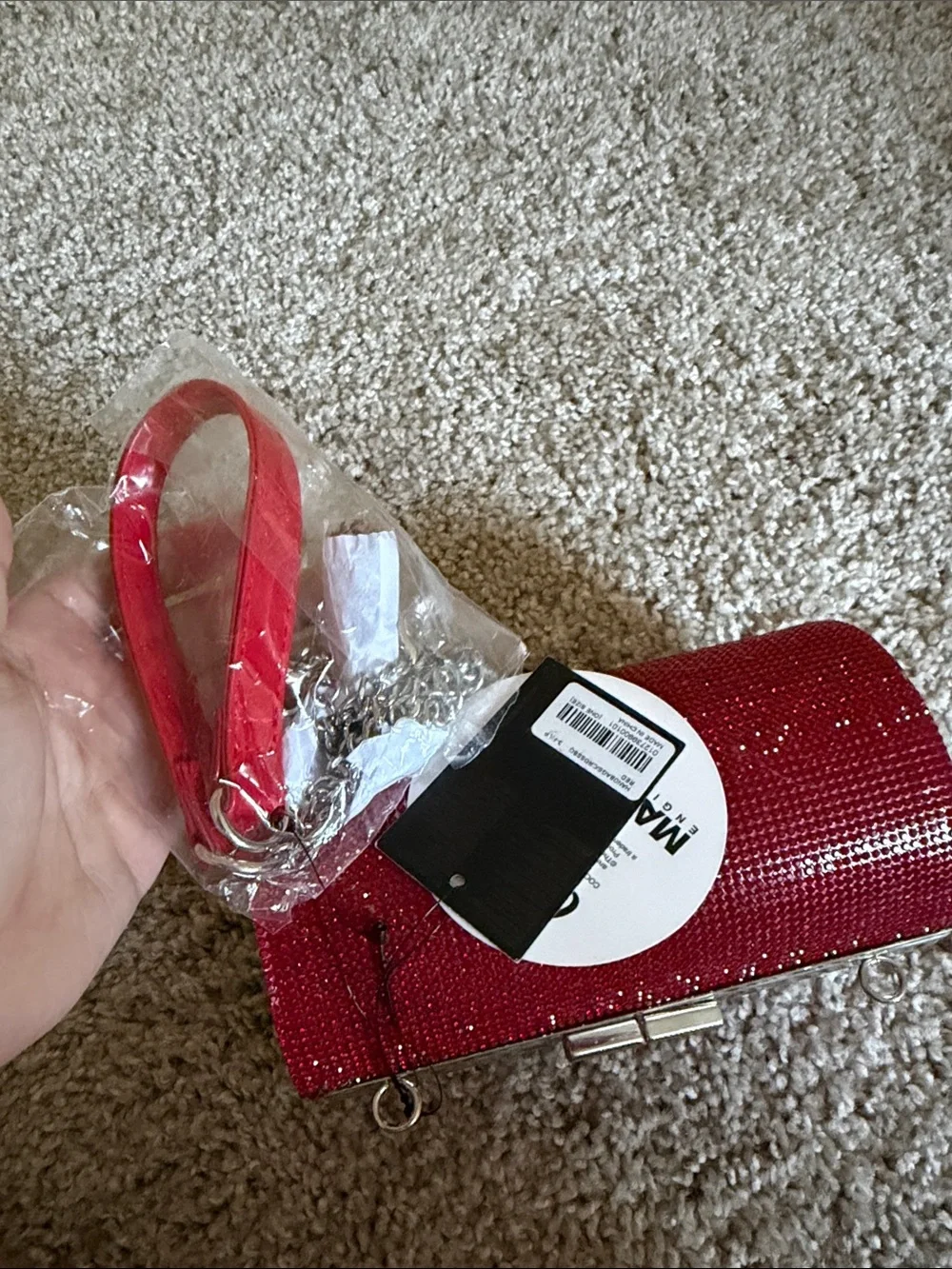 Coca Cola Red Rhinestone Clutch Wristlet/Crossbody - Enjoy Coca Cola Design